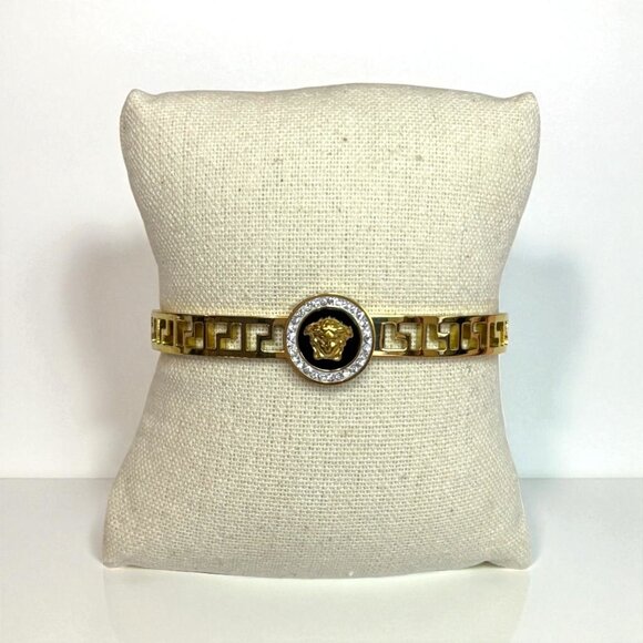 Gold Titanium Steel Bangle - Picture 2 of 7